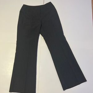 Petit fit, size 2 suit pants. Darker grey. Loose fit around ankle.